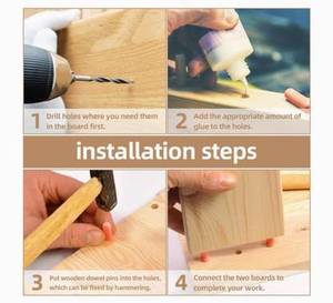 Varillas de Madera de Abedul con Acabado Natural Ecológico para Reparación de Muebles, Diseño de Interiores, Proyectos Creativos de Manualidades en Madera - Product Image 6