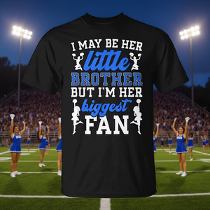 Maglietta 'Fratello di una Cheerleader' - Regalo per Appassionati di Cheerleading - Design Personalizzabile Promozionale - Product Image 3