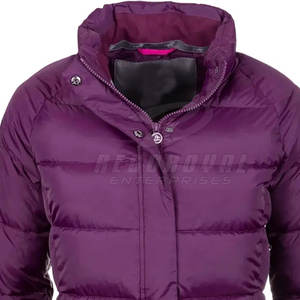 Chaqueta acolchada de poliéster con logotipo personalizado al por mayor para mujer, chaqueta acolchada impermeable para uso en exteriores para mujer - Product Image 6