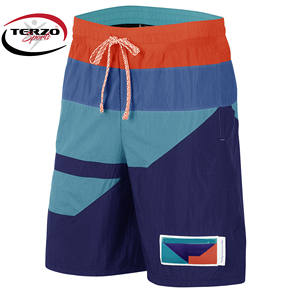Short de course d'automne et d'été pour hommes, coupe-vent taille moyenne en nylon et polyester unis avec logo imprimé personnalisé - Product Image 6