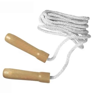 เชือกกระโดดผ้าฝ้ายเชือกถักสำหรับออกกำลังกายอุปกรณ์ฟิตเนสเชือกกระโดดดีไซน์ล่าสุด - Product Image 3