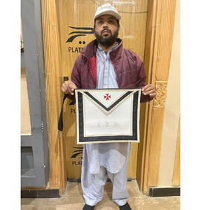 Regalia maçonnique GRAND LOUGE MAÎTRE MAÇON Tablier violet fait main avec collier à chaîne GRAND LOUGE MAÎTRE 2026 - Product Image 4