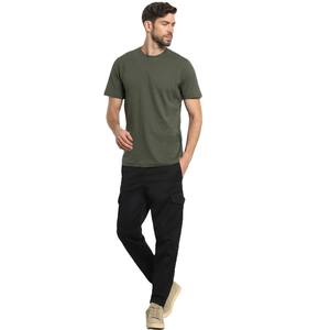 100% coton kaki T-Shirts pour hommes et femmes été col rond personnalisé imprimé lourd surdimensionné haut de haute qualité - Product Image 6