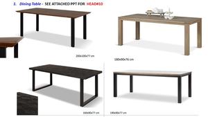 Juego de Mesa de Comedor Moderno de Alta Calidad en Madera Maciza de 4 Piezas, Estilo Simple para Hogar, Restaurante, Decoración Elegante para Comedor - Product Image 2