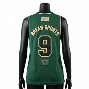 <b>Womens</b> basketball shirt premium 160 GSM polyester <b>mesh</b> fabric beige blue side panel sleeveless sublimation logo custom Cotton - Product Image 2