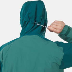 Veste rigide à logo personnalisé pour hommes, veste multipoches d'extérieur en tissu imperméable et coupe-vent - Product Image 6