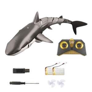 Squalo elettrico in plastica RC per piscine e laghi con simulazione di squalo - Product Image 4