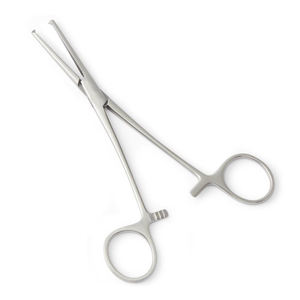 Fórceps de arteria curvada aprobados por la CE Instrumentos quirúrgicos manuales con 5 1x2 dientes Hechos de acero inoxidable Base de cirugía médica - Product Image 3