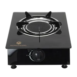 Portable camping Infrared Auto Ignition Glass Gas Stove Singe Burner