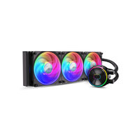 CoolerMaster P360 ARGB – Radiateur de refroidissement liquide pour boîtier d'ordinateur, compatible LGA1700 AM5, ventilateur 120x120x25mm, dissipateur thermique LED à roulement hydraulique