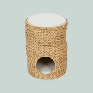 Nouvelle arrivée jacinthe d'eau naturelle maison pour animaux de compagnie motif solide rond 2 étages lit et maison pour animaux de compagnie à vendre du Viet Nam - Product Image 4