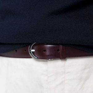 เข็มขัดหนังแท้สำหรับผู้ชายแบบสั่งทำหัวเข็มขัดมีสไตล์หลากหลายสี-ทนทานสินค้าขายดี - Product Image 1