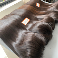 Perruques de Cheveux Humains Vierges Bruts Lisses en Gros pour Femmes Noires, Densité 180%, Full Lace Frontale HD