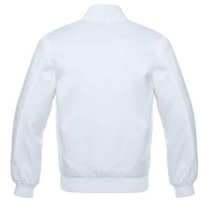 Chaqueta de Béisbol Satinada Personalizada para Hombre al por Mayor 2025, Chaqueta Universitaria de Dos Tonos con Letras Bordadas para Hombre - Product Image 6