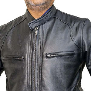 Nouvelle arrivée Veste en cuir de moto pour homme, légère, de haute qualité, design personnalisé, coupe-vent, vêtements de sport, grande taille, veste d'extérieur - Product Image 2