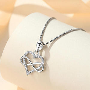 จี้สร้อยคอเงินแท้รูปหัวใจอินฟินิตี้ "You Complete Me" ของ Jeulia - Product Image 4