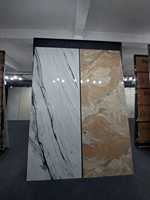 Pierre de marbre artificielle moderne de 800x3000mm pour plans de courtoisie et comptoirs de table