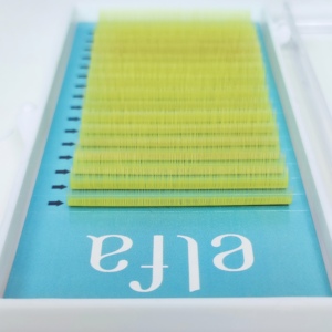 Usine personnalisée 0.07mm C D Curl Extensions de cils colorés 0.15mm Classic Lash Private Label Extensions de cils brun foncé - Product Image 1