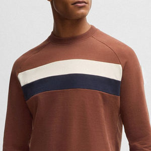 Sweat-shirt à col rond pour homme avec design à blocs de couleur, logo personnalisé, coupe décontractée, design de haute qualité, prix avantageux - Product Image 2