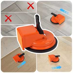 Ventouse robuste pour réparation de sols, construction métallique renforcée, sans électricité - pour bois, PVC, carrelage - Product Image 3