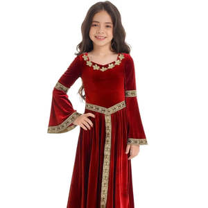 Disfraz Medieval Infantil con Decoración Bordada para Niñas - Product Image 1
