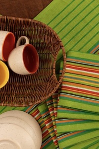 Serviette de cuisine 100% coton microfibre bambou-vert lin tissé à séchage rapide pour la maison hôtels restaurants golf-paquet de 12 - Product Image 3