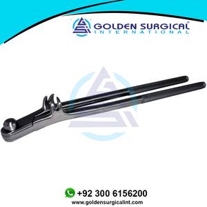 เครื่องถอนฟันม้าแบบ 4 ง่าม พร้อมแกนกลางในตัว - คีมถอนฟันม้าสแตนเลสโค้ง - Product Image 2