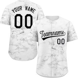Maillot de baseball à boutons avec logo personnalisable à quantité minimale de commande basse Nouveau design Impression sublimée à séchage rapide et respirante - Product Image 1