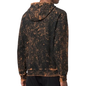 Good Quality Custom 100% Cotton Fleece Street wear Acid Wash <b>Men</b> Hoodie Custom Logo <b>Pullover</b> <b>Men</b> Hoodie - Product Image 3