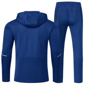 Ensemble d'entraînement en polyester à séchage rapide personnalisable Vêtements de sport d'équipe décontractés solides comprenant des vestes et pantalons respirants Usine vierge OEM - Product Image 2