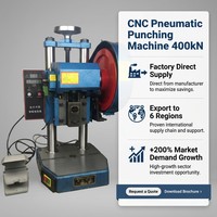 Machine de poinçonnage pneumatique CNC 400kN avec composants de moteur 220V/380V, garantie 1 an pour le poinçonnage industriel du métal