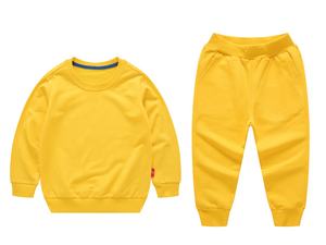 Por encargo Unisex 2PCs niño Jogger Ropa Conjunto Algodón Poliéster Niños Boutique Chándales Con Logo Sudadera con capucha - Product Image 2