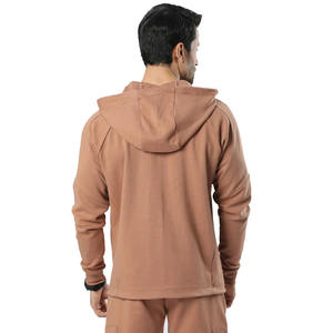 Survêtement de sport d'hiver personnalisable OEM pour hommes, ensemble de jogging 2 pièces de qualité supérieure avec techniques imprimées - Product Image 5