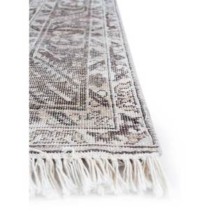 พรมขนสัตว์ถักมือสีเบจ-น้ำตาลลายเหรียญแบบอัฟกัน สำหรับตกแต่งห้องนั่งเล่นในบ้าน -EA-3062 (CS-01) - Product Image 4