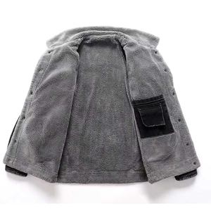 Men's High Street Vintage Solid Denim <b>Jacket</b>-Eco-Friendly & Windproof Casual Winter Outerwear - Product Image 3