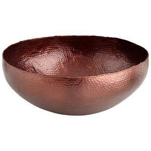 Support de bol à salade élégant de forme ronde avec revêtement blanc Outil décoratif de table en métal attrayant pour restaurant ou salon - Product Image 5