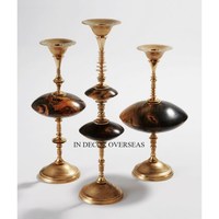 Verre clair et métal de qualité supérieure plaqué or de haute qualité fabriqué le plus fantaisie Unique Designer accessoires de décoration de mariage fournitures