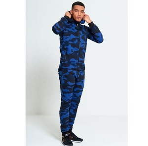 Sudadera con capucha unisex con cremallera y cordón de camuflaje para exteriores, chándales de camuflaje azul, logotipo personalizado, talla XXL, estilo de invierno para hombres - Product Image 6