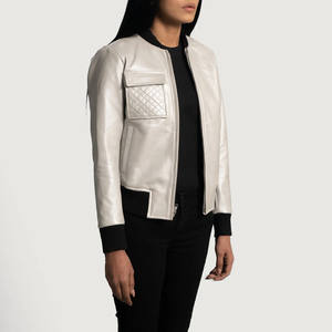 Veste universitaire brodée en gros Manteau d'hiver élégant et chaud de qualité pour vêtements d'extérieur pour femmes authentiques - Product Image 3