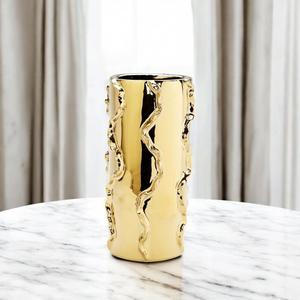 Vase végétal doré et vase à fleurs design idéal pour la décoration intérieure personnalisé fait à la main meilleur décor intérieur et design fait main - Product Image 4