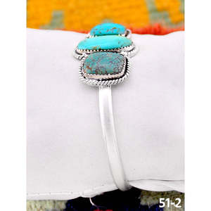 Southwest Handmade Santa Maria & Sterling Silver Fashion Cuff Bracelet - Product Image 1