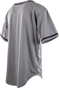 Quick Dry Breathable Baseball Jersey Comfortable <b>Mens</b> Plain Solid Color Baseball Jersey Made in Pakistan - Product Image 3