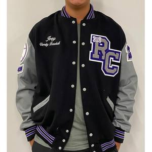 Veste universitaire Modern Street Fashion avec motifs personnalisables et détails haut de gamme Vestes Letterman d'université personnalisées faites à la main - Product Image 3