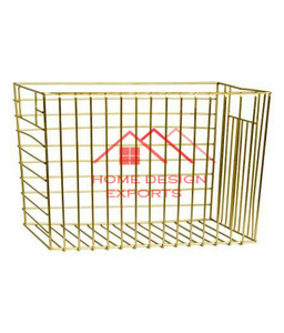 Panier de rangement pour fruits et serviettes en fil de fer doré rose au design personnalisé, best-seller et de haute qualité, directement de l'usine - Product Image 4