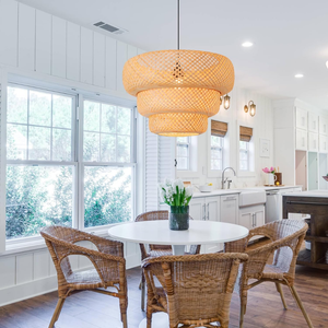 Colecciones Lámparas Colgantes de Bambú Ideales para Cocinas Dormitorios y Salones Buscando Atmósferas Cálidas y Acogedoras - Product Image 5