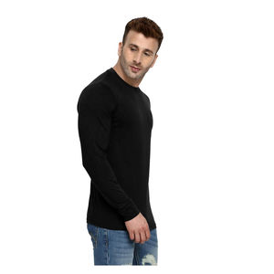 T-shirts pour hommes de la meilleure qualité, manches longues, 100% coton, écologiques, respirants, séchage rapide, design confortable, motif uni, tendance - Product Image 3