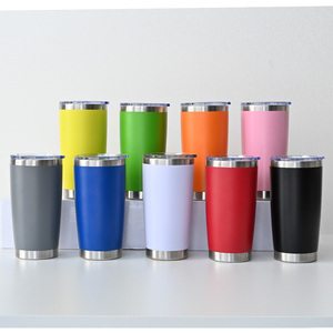 SilverJet 20oz Stainless Steel Tumbler <b>Double</b> <b>Wall</b> Insulated Vacuum Flask With Sliding Lid Custom Logo Travel <b>Mug</b> - Product Image 5