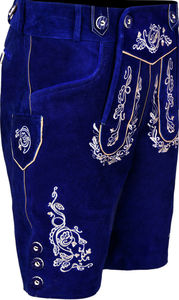 Custom <b>Men's</b> Bavarian Style Lederhosen Plus Size Knitted High Quality Durable <b>Leather</b> High Street Design Mid Waist Plain Dyed - Product Image 5