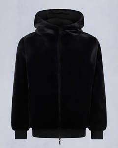 Sweat à capuche à fermeture éclair surdimensionné avec poignets élastiques de qualité supérieure pour hommes sweat à capuche décontracté de coupe moderne avec logo personnalisé et broderie - Product Image 3