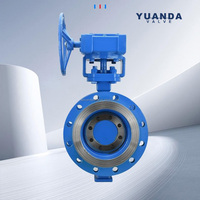 Vanne papillon à joint rigide à bride en acier inoxydable CF8 à triple excentricité pour l'agriculture, l'hydraulique et l'industrie pétrolière